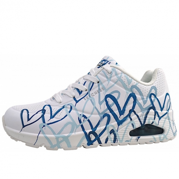 Skechers Uno-Spread Laufschuh in white/blue WBL