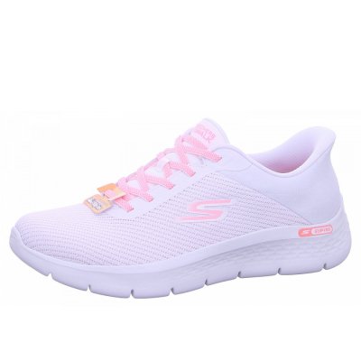 Skechers Go Flex Carla Sneaker in WPK white pink Skechers Go Flex Carla Sneaker in WPK white pink