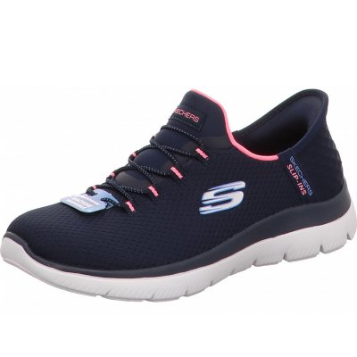 Skechers Slipper in blau kombi.