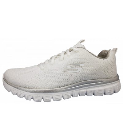 Skechers Graceful Get Connected Laufschuh in WSL White/Silver