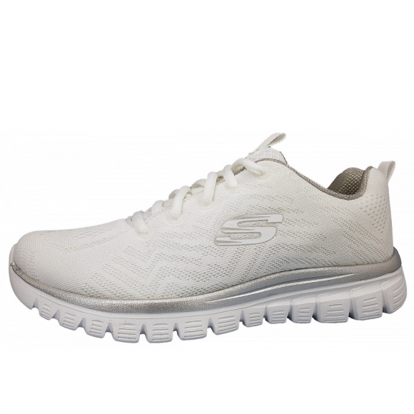 Skechers Graceful Get Connected Laufschuh in WSL White/Silver