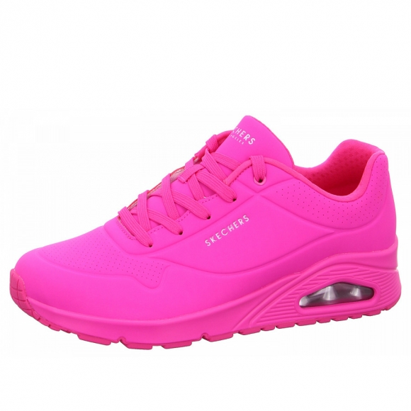 Skechers Uno Night Shades Sneaker in HTPK pink