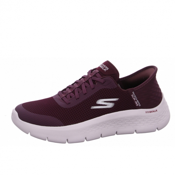 Skechers Go Walk Flex Slipper in BURG burgundy