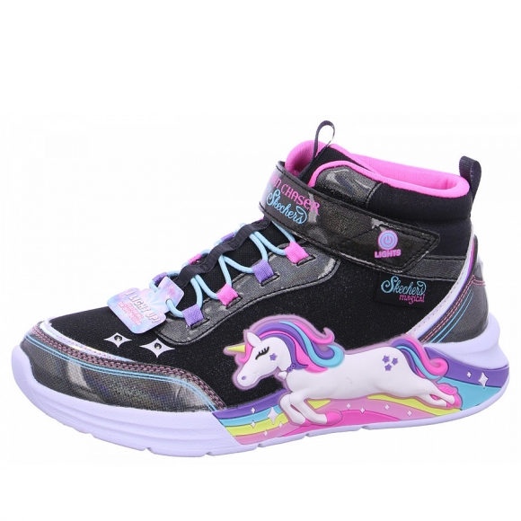 Skechers Unicorn Chaser Stiefel in BKMT black