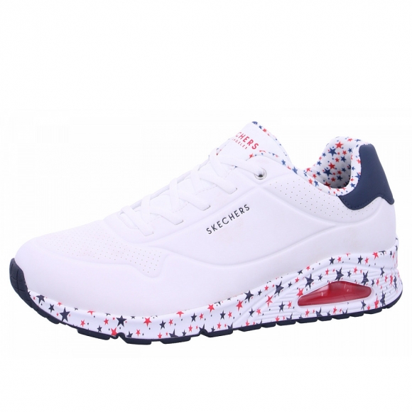 Skechers Uno Free Stryde Sneaker in WRDB white