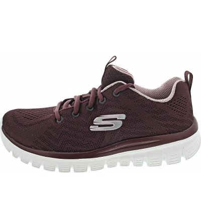 Skechers Graceful Get Connected Sneaker in WINE Skechers Graceful Get Connected Sneaker in WINE