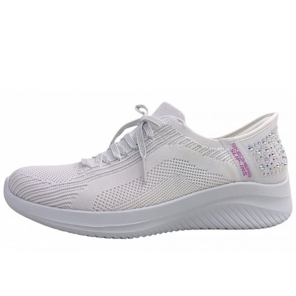 Skechers Ultra Flex 3.0-Shining Gl Slipper in white WHT