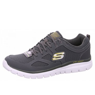Skechers Burns Agoura Sneaker in CHAR charcoal