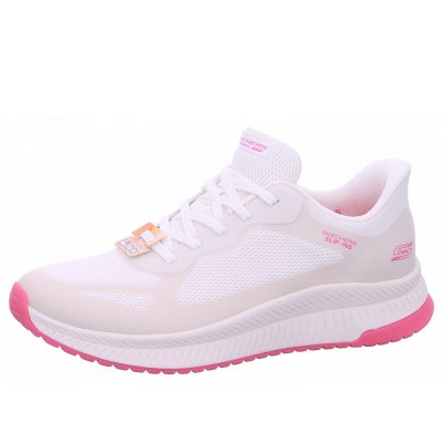 Skechers Bobs Squad 4 Sneaker in WPK white