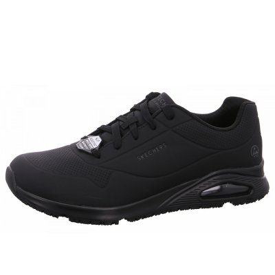 Skechers Work Relaxed Uno Sneaker in BLK black