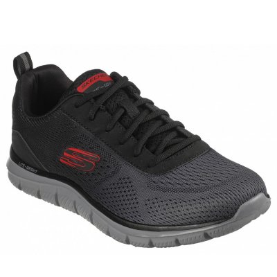 Skechers Track Sneaker in black charcoral