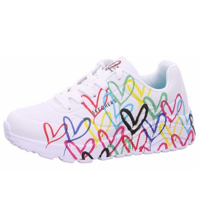 Skechers Uno Lite Schnürer in WMLT white