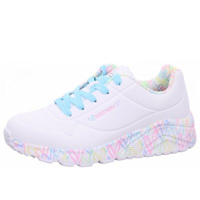 Skechers Uno Lite Sneaker in WPTQ white Skechers Uno Lite Sneaker in WPTQ white