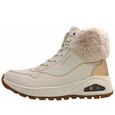 Skechers Uno Rugged - Fall Shimmer sportlicher Schnürer in nature/gold NTGD Skechers Uno Rugged - Fall Shimmer sportlicher Schnürer in nature/gold NTGD