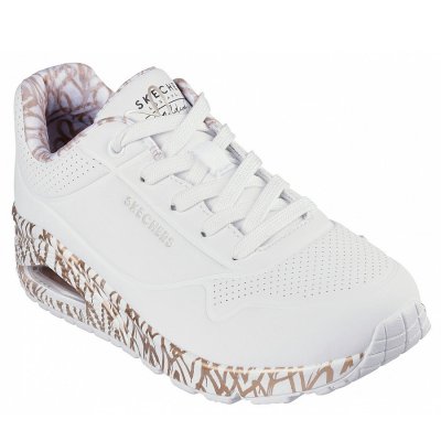 Skechers UNO Sneaker in white gold
