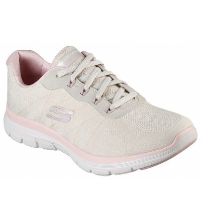 Skechers sportlicher Schnürer in natur pink