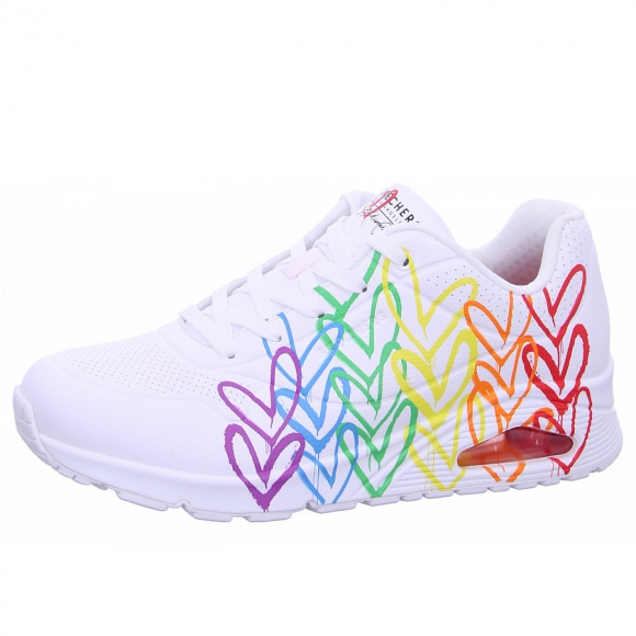 Skechers Uno Full of Love Sneaker in WMLT white multi