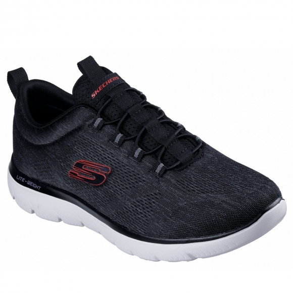 Skechers Summits Slipper in black/red