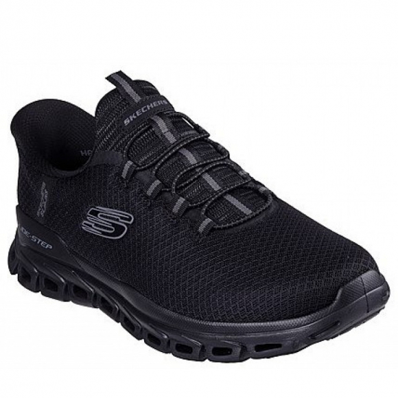 Skechers GLIDE-STEP - NOXUS Slipper in BBK Schwarz