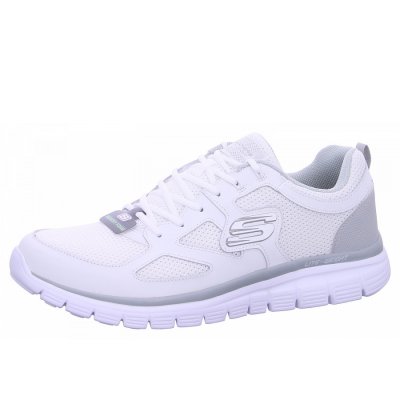 Skechers Burns Agoura Sneaker in WGY white