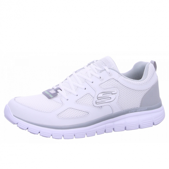 Skechers Burns Agoura Sneaker in WGY white