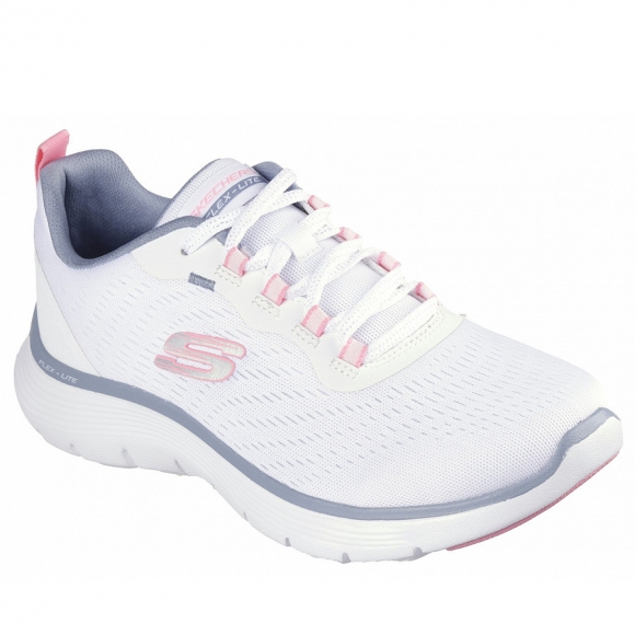 Skechers Flexappeal Sportschuh in white pink blue