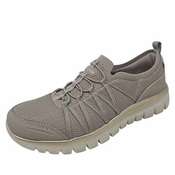 Skechers Slipper in taupe gold