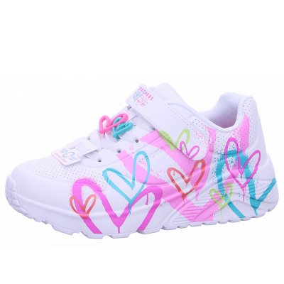 Skechers Uno Lite Sneaker in WMLT white Skechers Uno Lite Sneaker in WMLT white