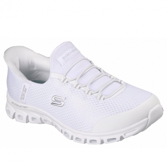 Skechers Glide Step Slip IN Sportschuh in white silver