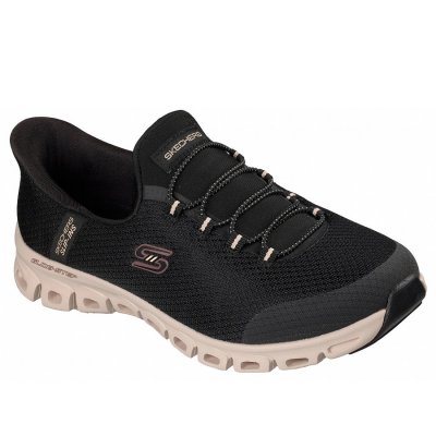 Skechers Glide Step Slip In Sportschuh in black natur