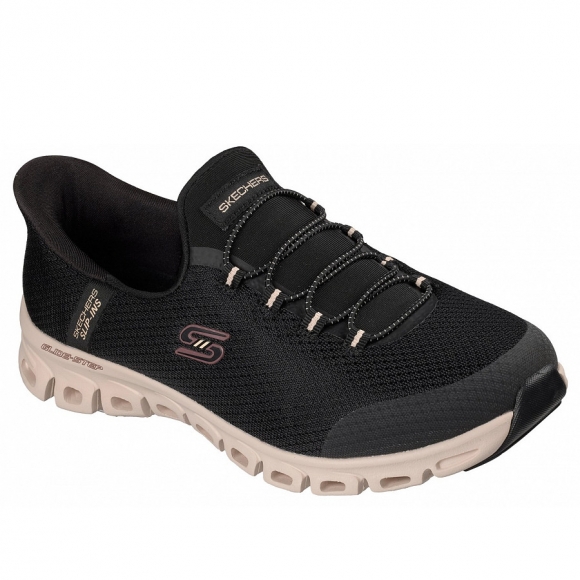 Skechers Glide Step Slip In Sportschuh in black natur