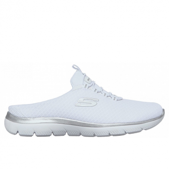 Skechers Summits Slipper in white silver