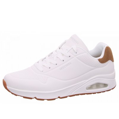 Skechers Uno Suited on Air Sneaker in WHT white Skechers Uno Suited on Air Sneaker in WHT white