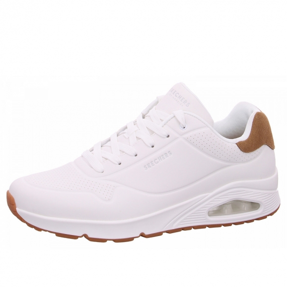 Skechers Uno Suited on Air Sneaker in WHT white