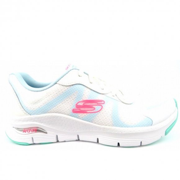 Skechers Arch Fit Wave Rush white Sneaker in Weiß