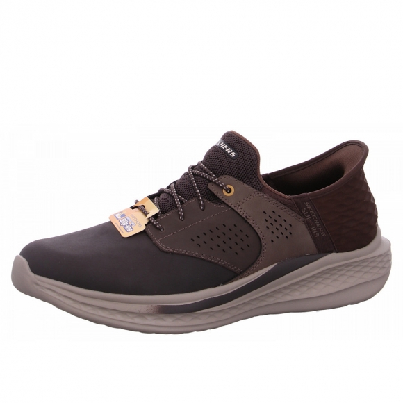 Skechers Slade Schnürer in CHOC chocolate
