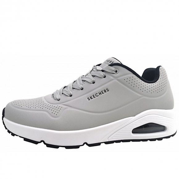 Skechers UNO - Stand on Air Sneaker low in LGBK lt. grey/black