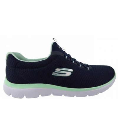 Skechers SUMMITS - NAVY AQUA Slipper in NVAQ Blau