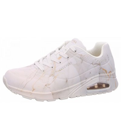 Skechers Uno Marbel Sneaker in OFWT white