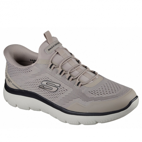 Skechers Slip In Sneaker in taupe black