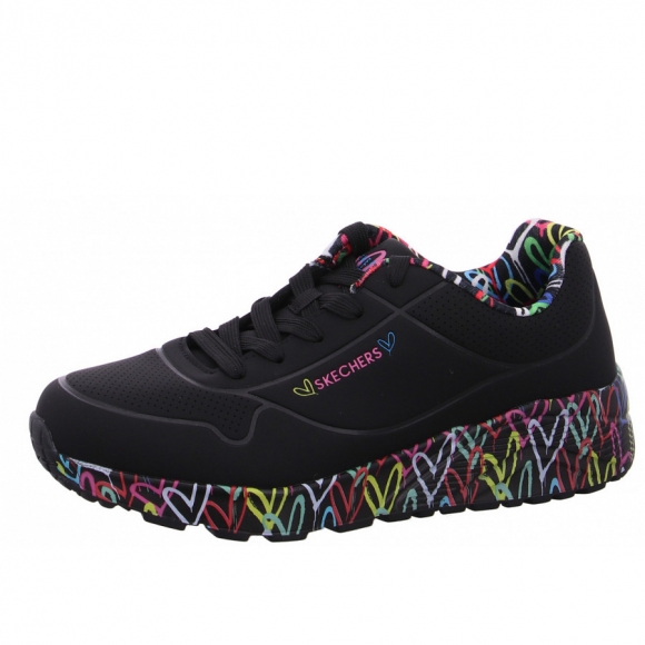 Skechers Uno Lite Sneaker in BKMT black