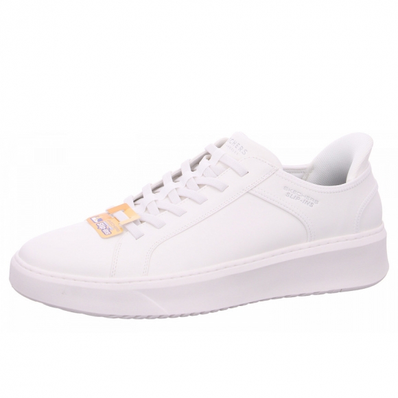 Skechers Court Break Sneaker in WHT white