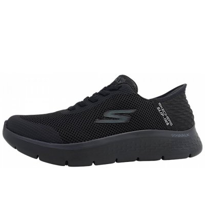 Skechers Go Walk Flex-Hands up sportlicher Schnürer in black BBK Skechers Go Walk Flex-Hands up sportlicher Schnürer in black BBK