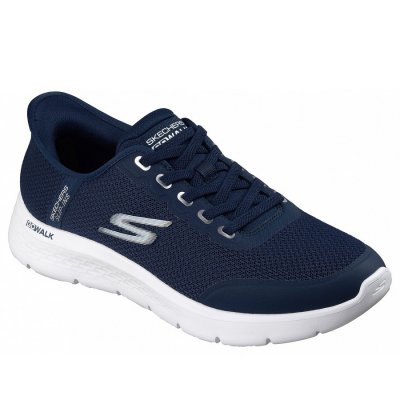 Skechers Go Walk Flex Slip In Sportschuh in navy white