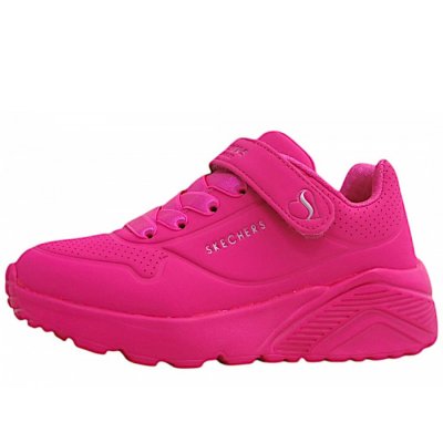 Skechers Uno Lite Klettschuh in hotpink HPK