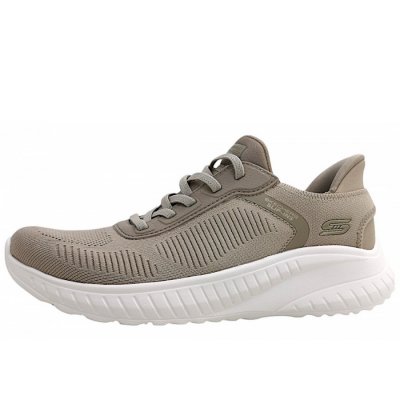 Skechers Bobs Squad Chaos-Current Slipper in TPE taupe