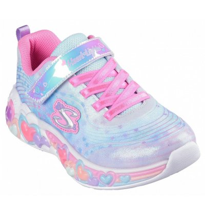 Skechers Eternal Heart Lights Sneaker in lt. blue