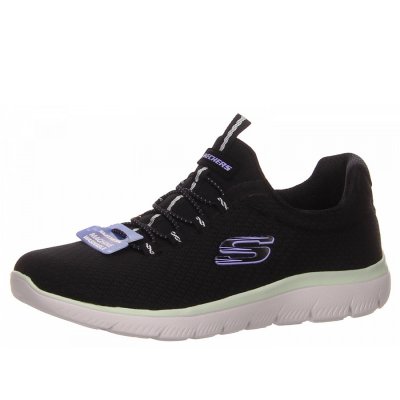Skechers Slipper in schwarz kombi.