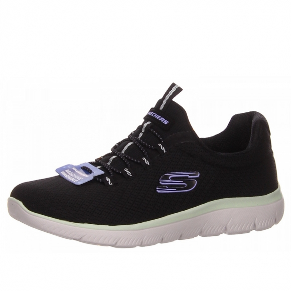 Skechers Slipper in schwarz kombi.