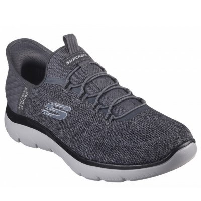 Skechers Slip Ins Slipper in charcoral black